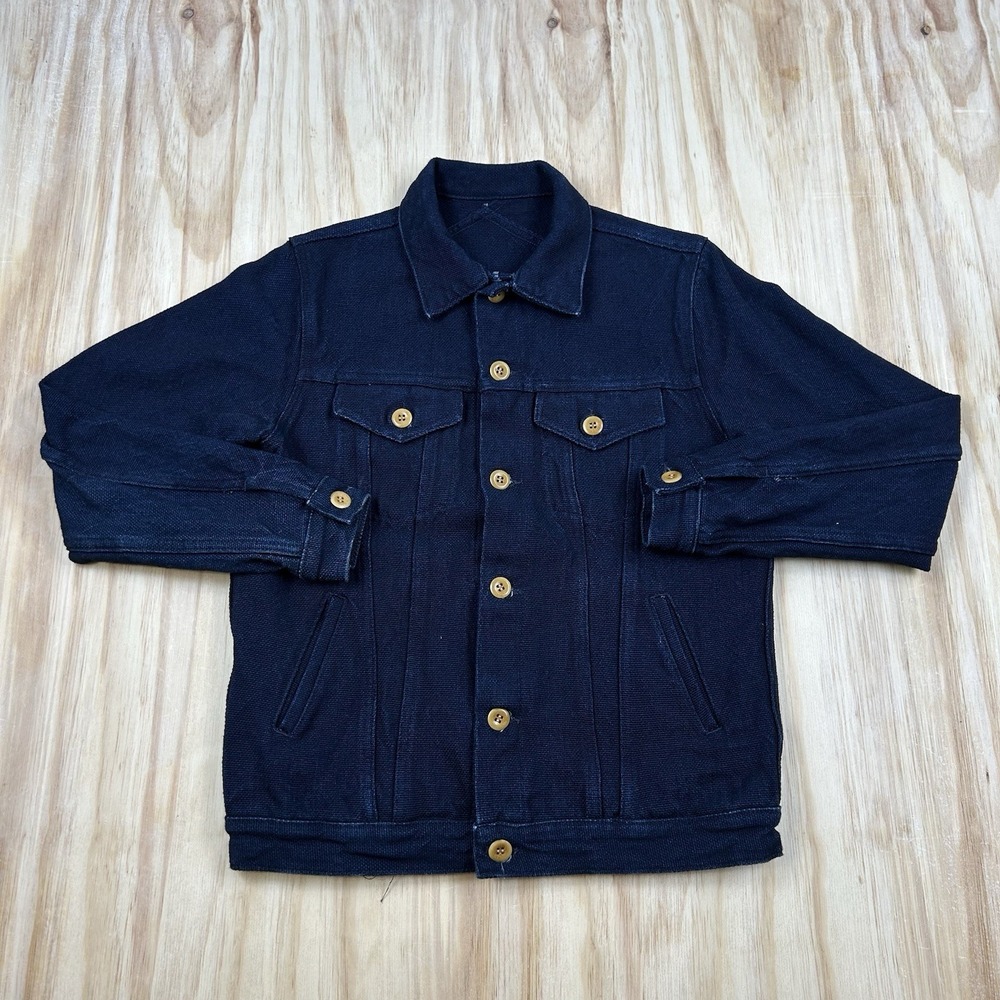 3sixteen Lightweight Type 3s Denim Trucker Jacket Mens Blue Indigo FITS L 21x25